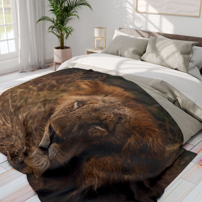 Arctic Fleece Blanket - Old Lion