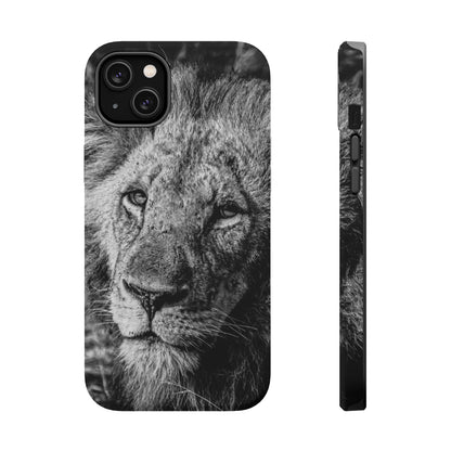 Magsafe® Compatible Tough Cases - Old Lion B&W iPhone 14 Plus Matte