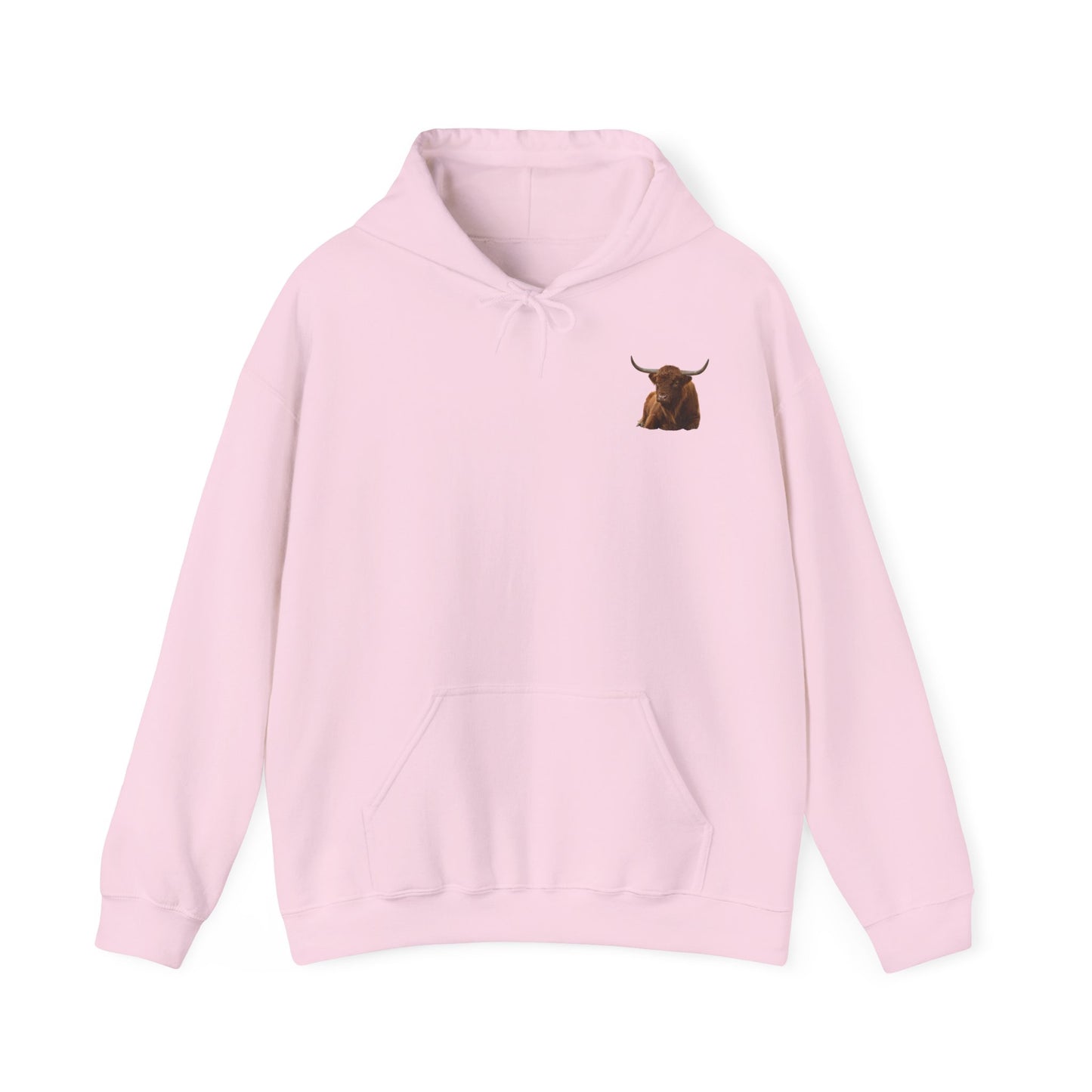 Highland Cattle Hoodie Light Pink