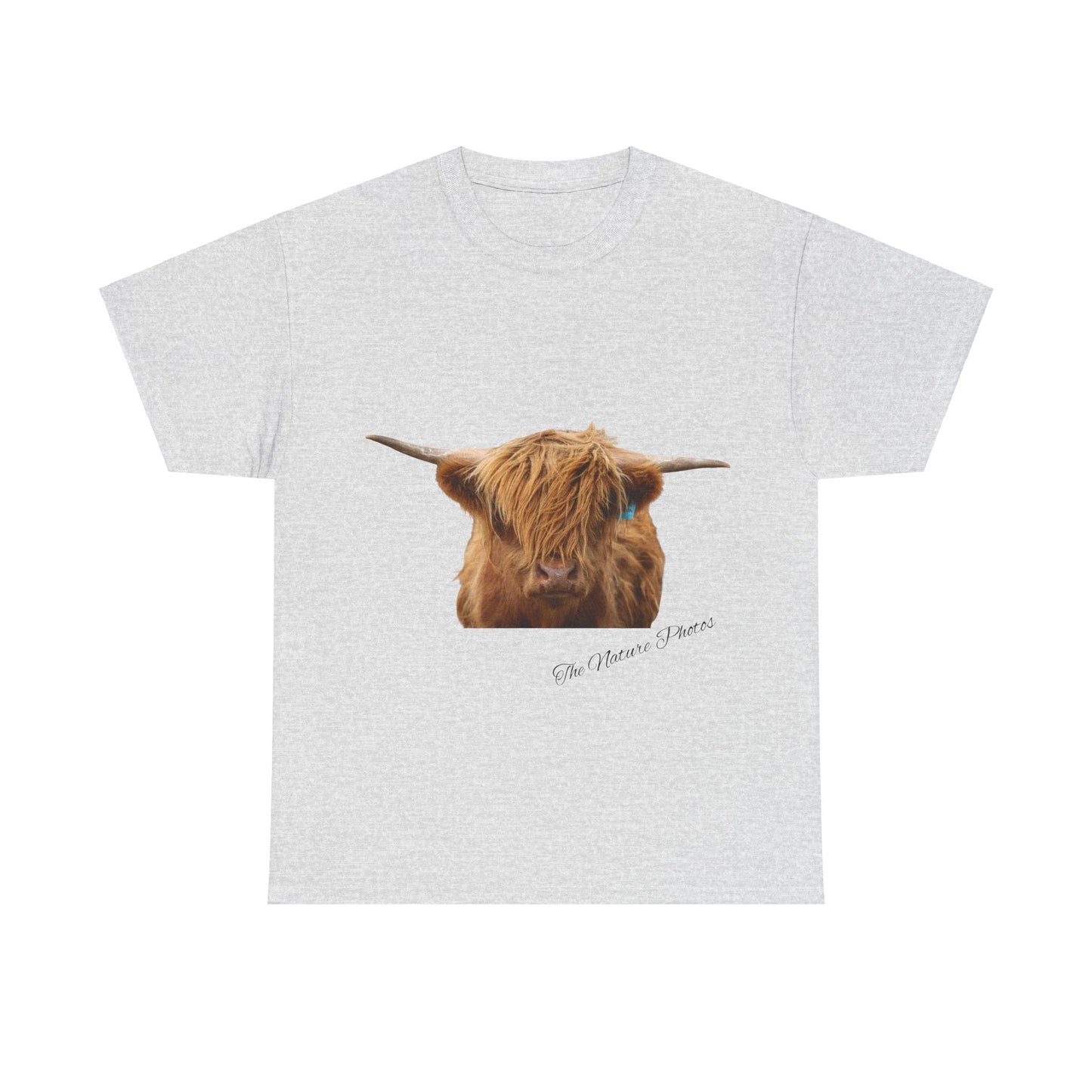 Highland Cow Tee Ash