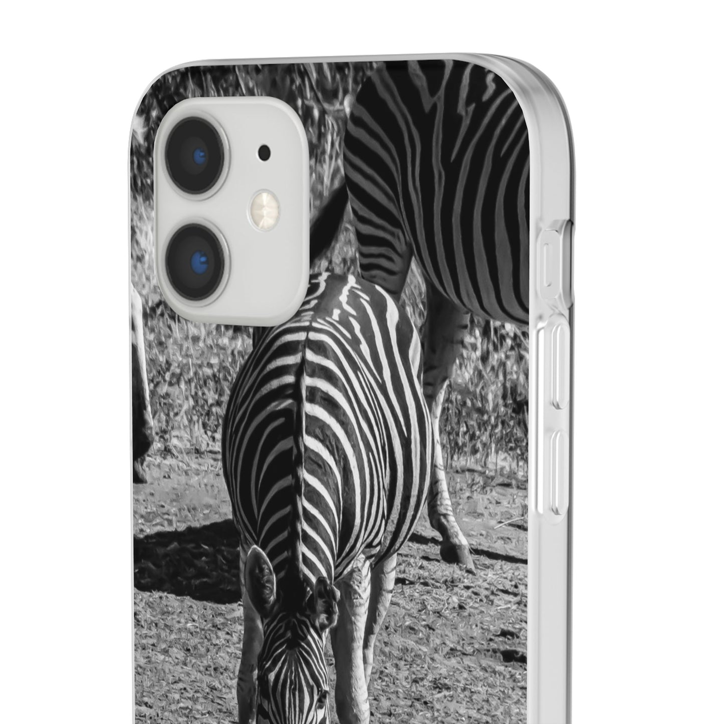 Flexible Zebra Phone Case B&W