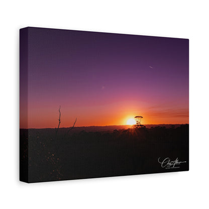 Matte Canvas, Stretched, 1.25" - Purple Sunset