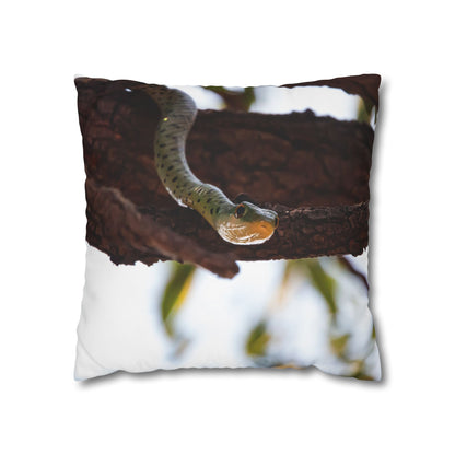 Poly Canvas Pillowcase - Spotted Bush Snake