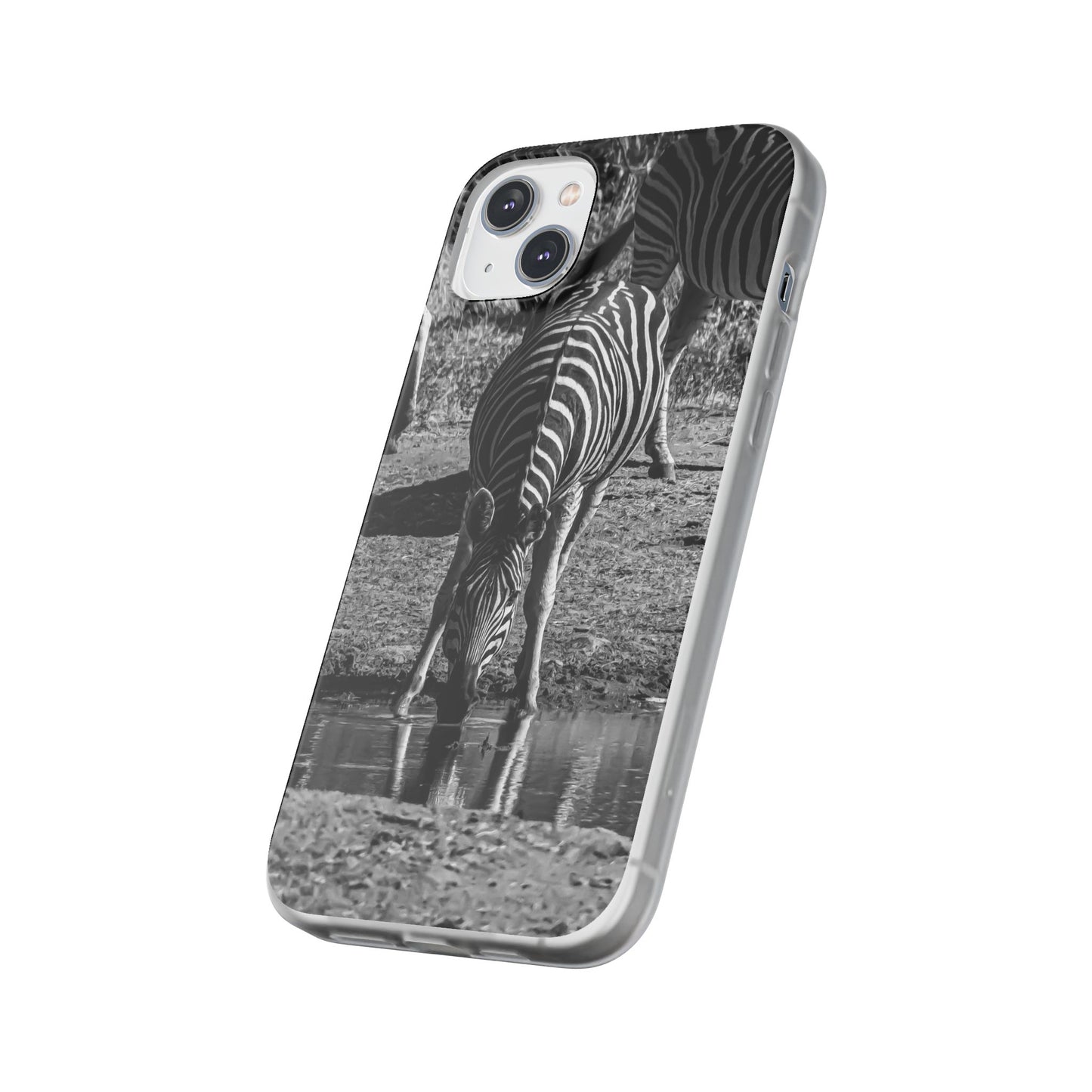 Flexible Zebra Phone Case B&W