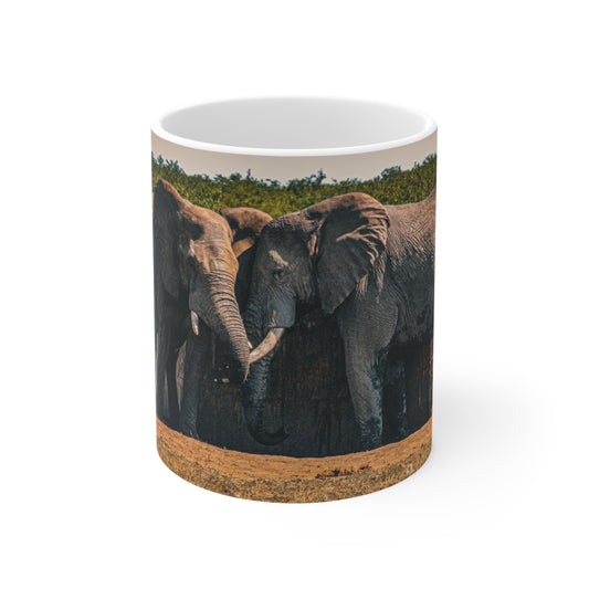 Friendly Elephants Mug