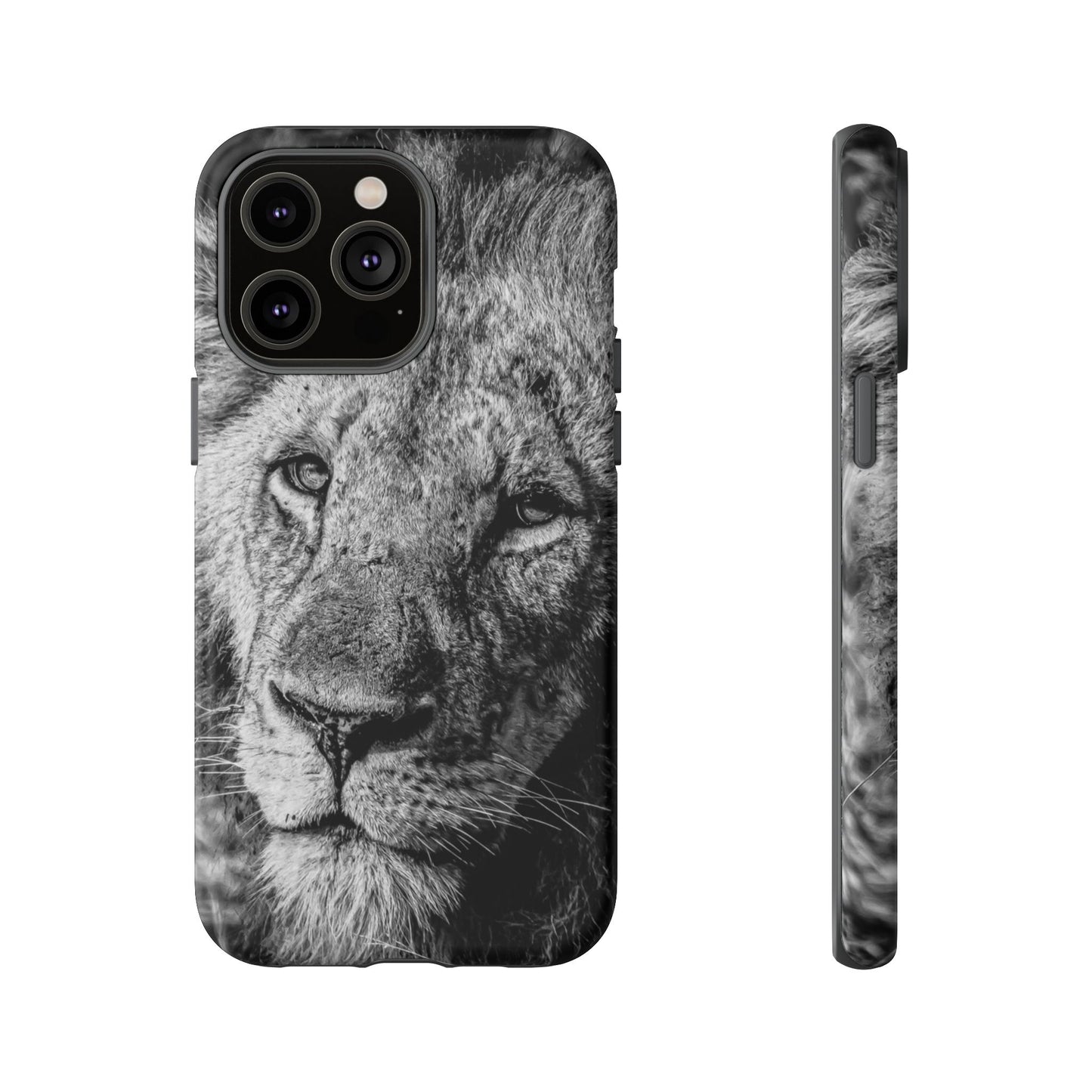 Tough Case - Old Lion B&W iPhone 14 Pro Max Matte