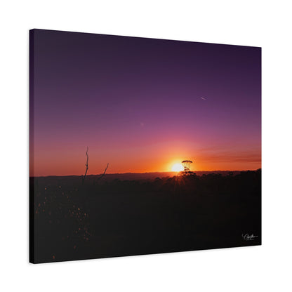 Matte Canvas, Stretched, 1.25" - Purple Sunset