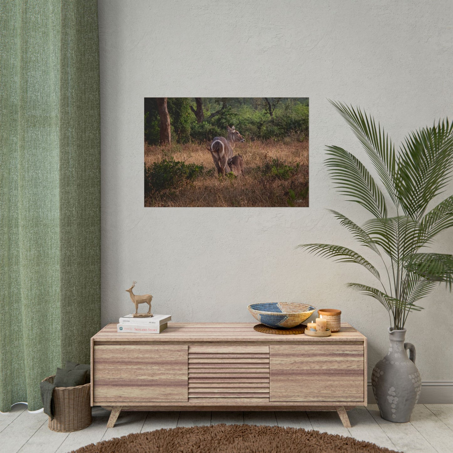 Rolled Posters - Waterbuck and Baby