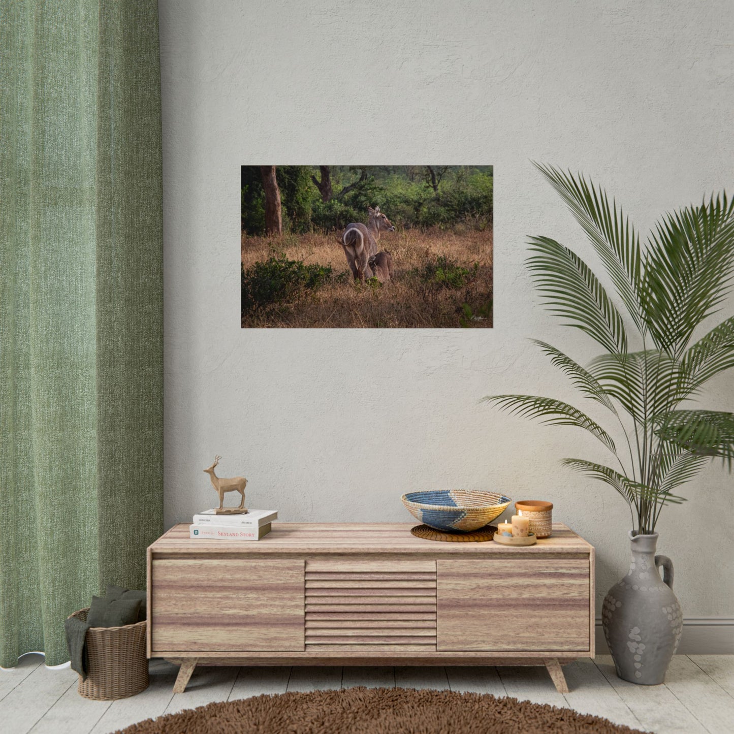 Rolled Posters - Waterbuck and Baby