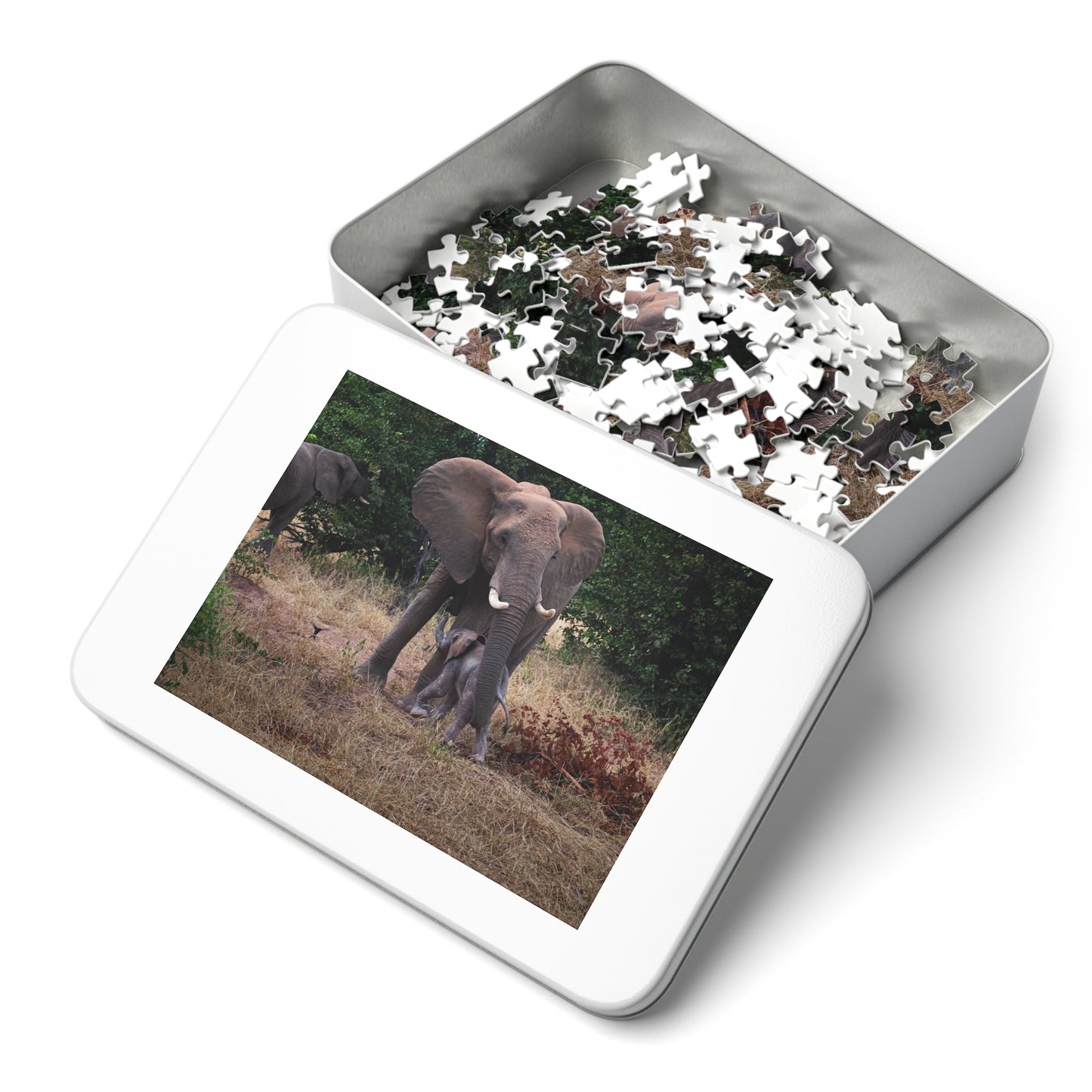 Jigsaw Puzzle (30, 110, 252, 500, 1000 Piece) - Elephant and Calf