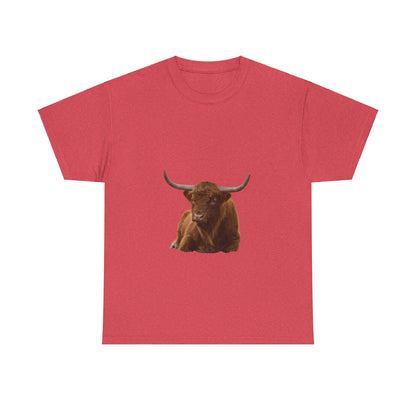 Highland Cattle Tee Heather Red