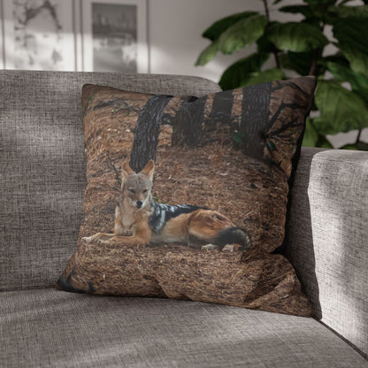 Poly Canvas Pillowcase - Jackal