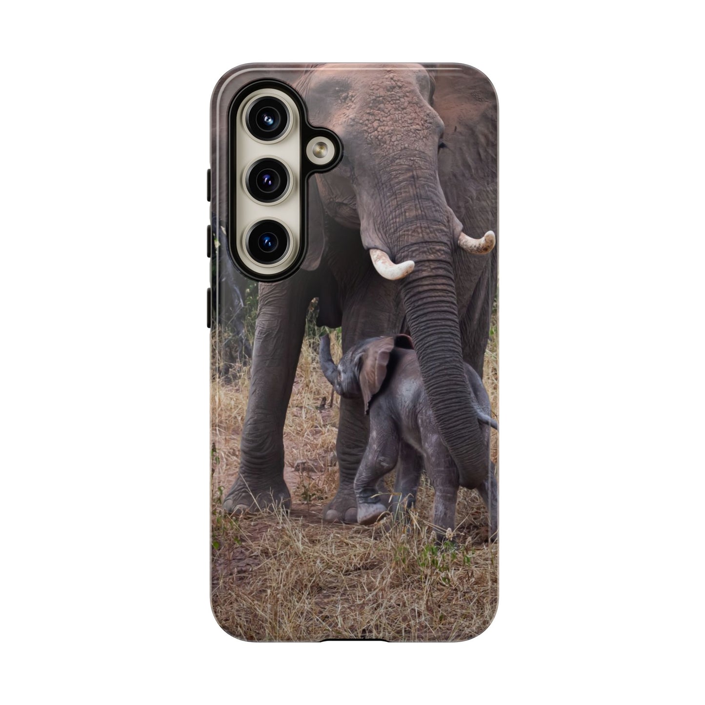 Baby Elephant Tough Case Samsung Galaxy S24 Glossy