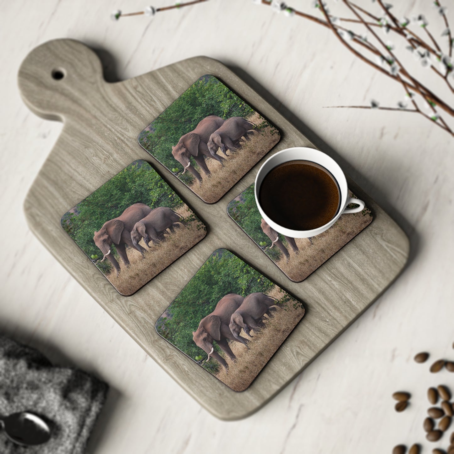 Family of Elephants Coasters