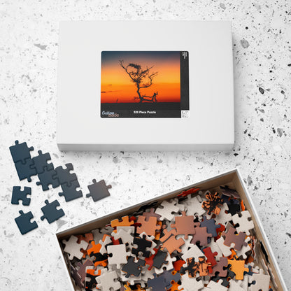 Puzzle (110, 252, 520, 1014-piece) - Sunset over the Kalahari