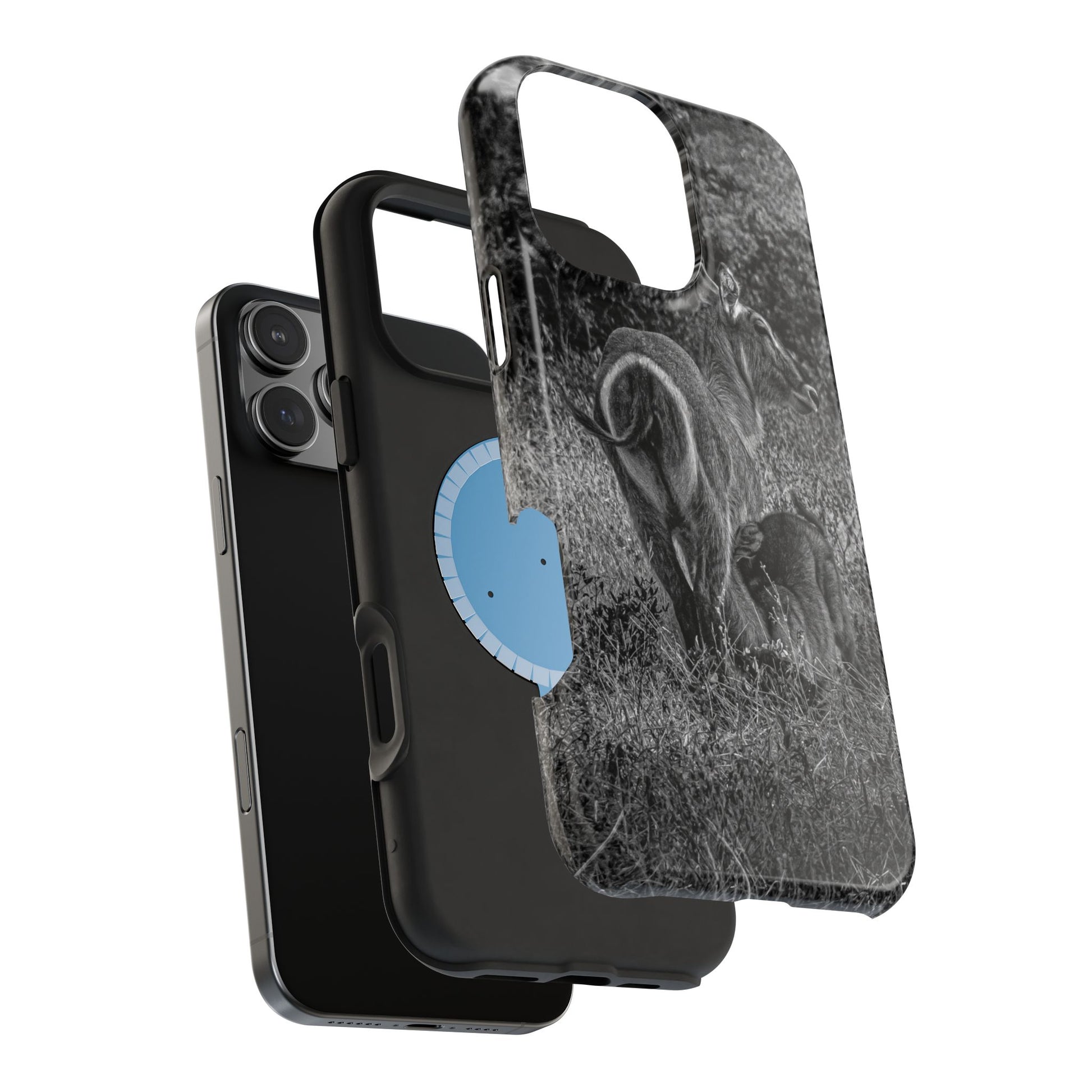 Waterbuck Baby Animal Phone Case - Magsafe B&W