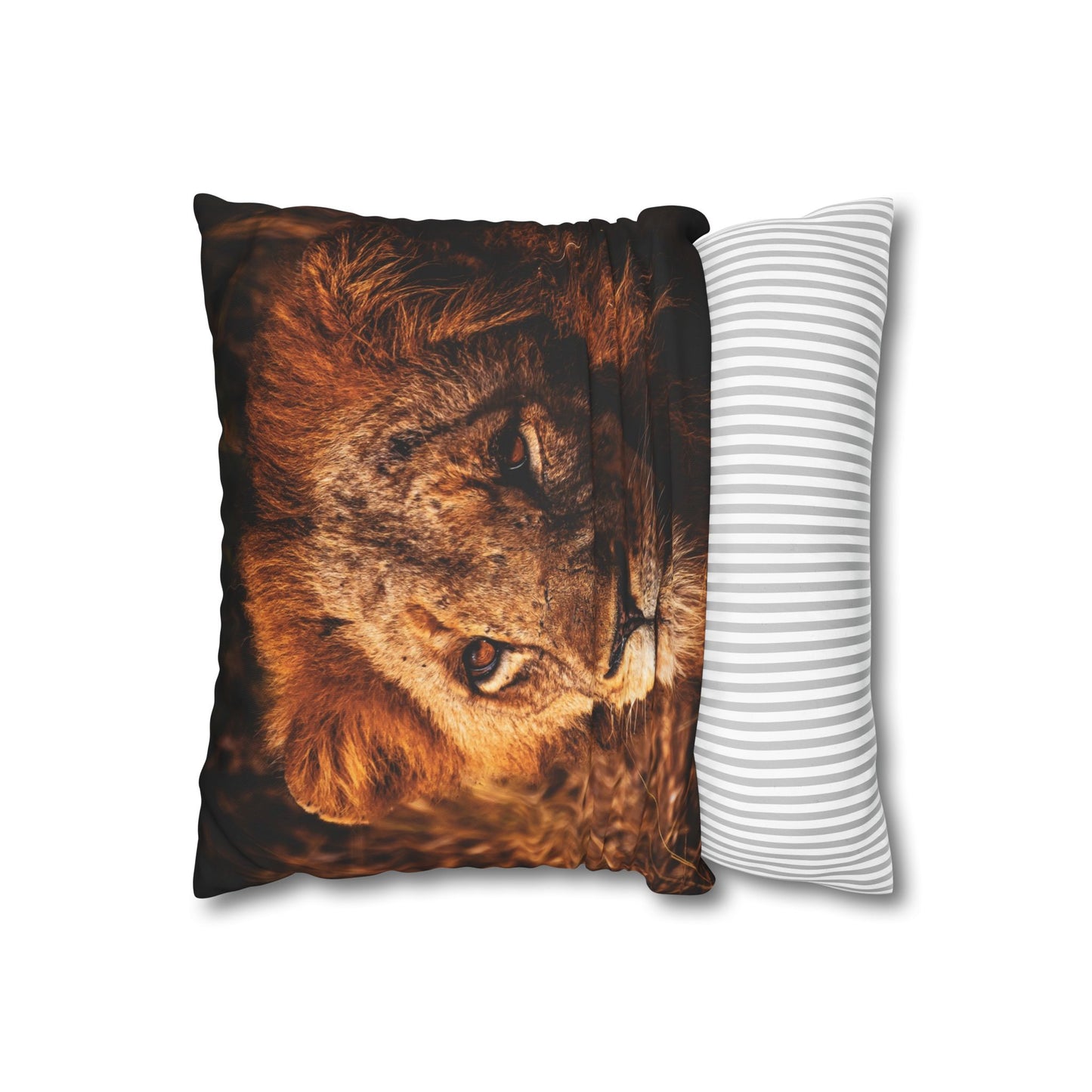 Poly Canvas Pillowcase - Old Lion