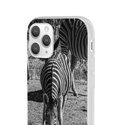 Flexible Zebra Phone Case B&W