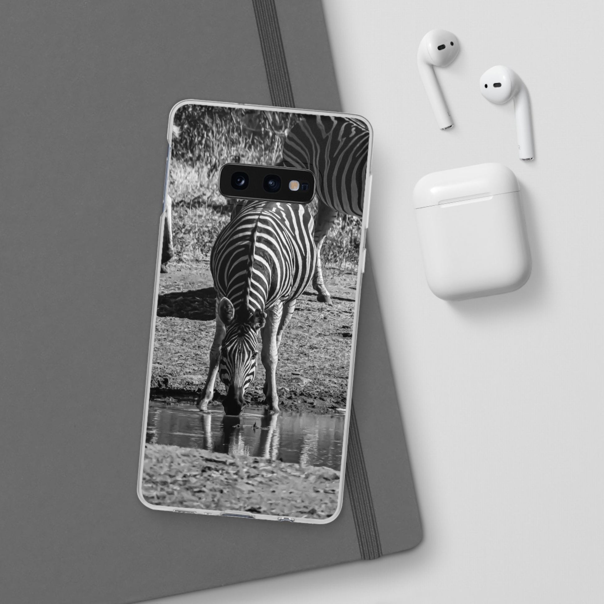 Flexible Zebra Phone Case B&W