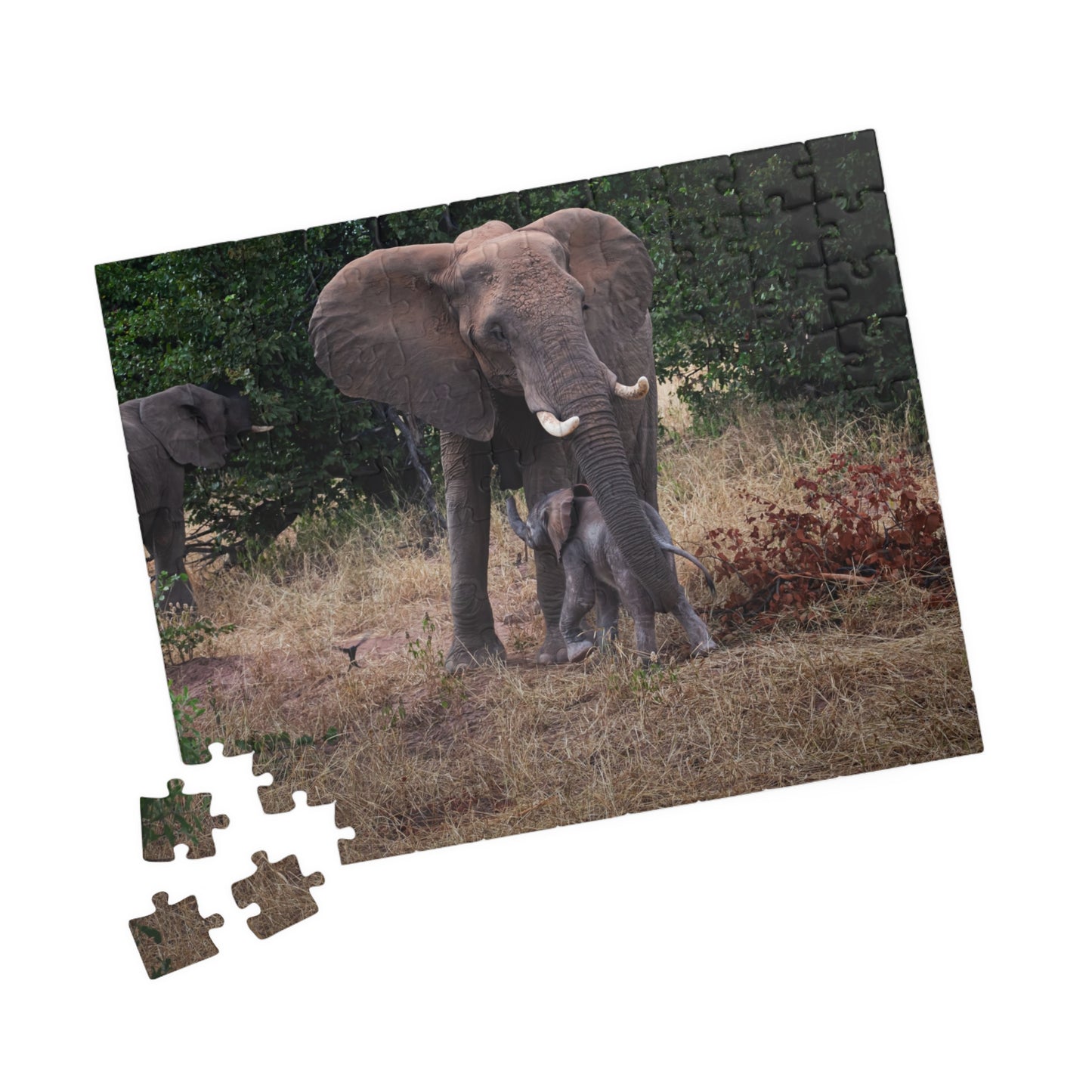 Puzzle (110, 252, 520, 1014-piece) - Elephant and Baby