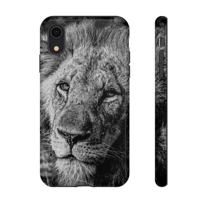 Tough Case - Old Lion B&W iPhone XR Glossy