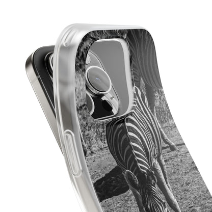 Flexible Zebra Phone Case B&W