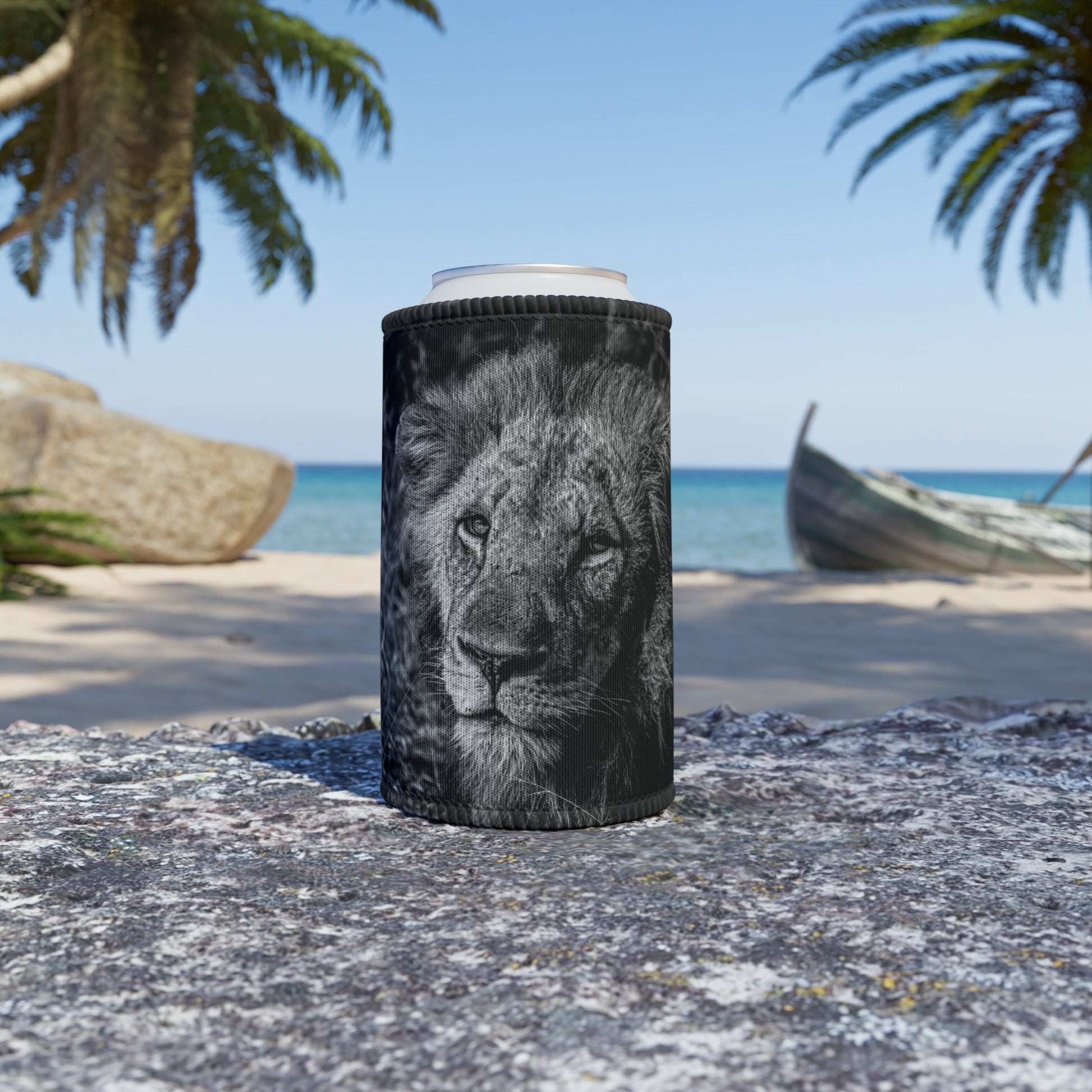 Old Lion Stubby Holder B&W