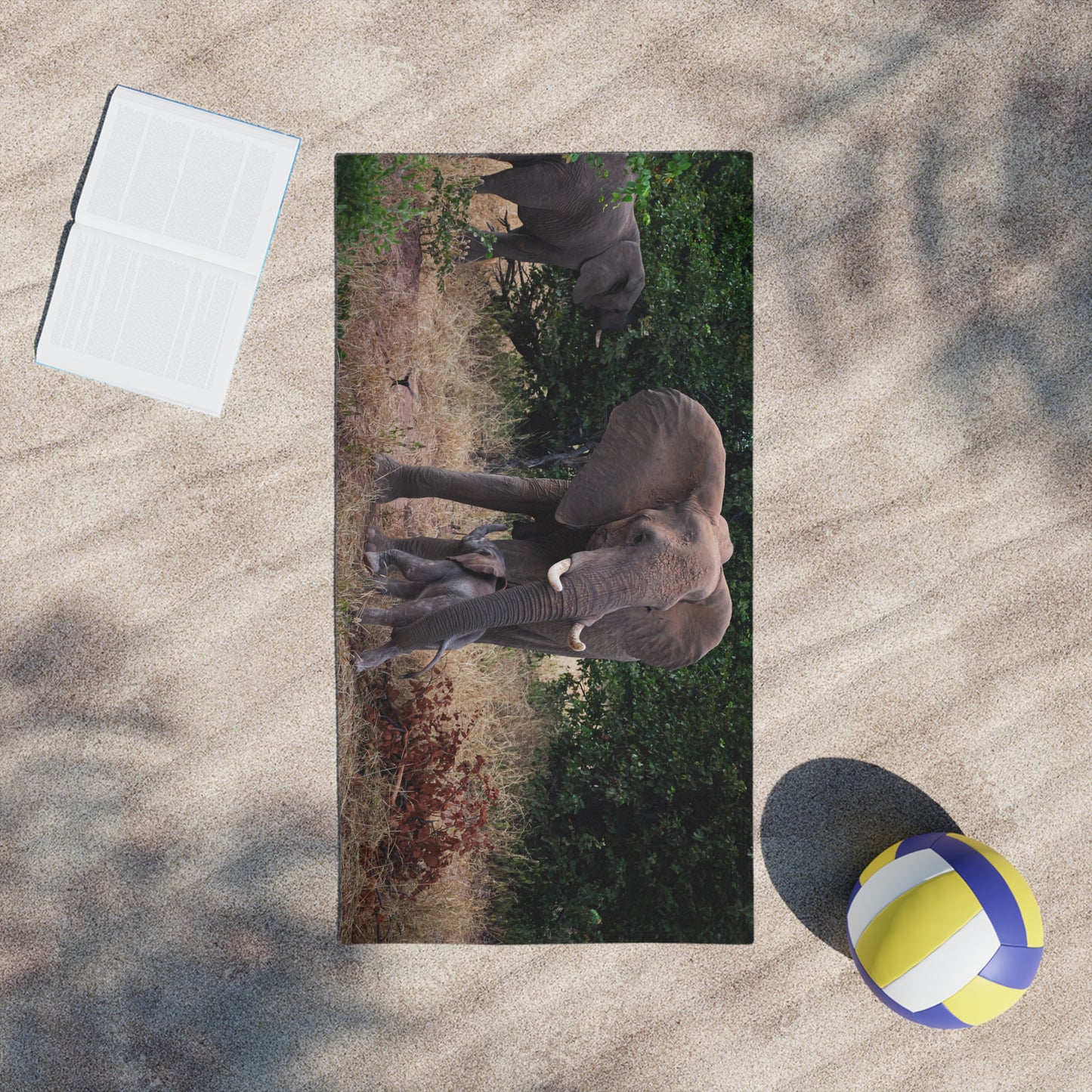 Beach Towels - Elephant and Calf