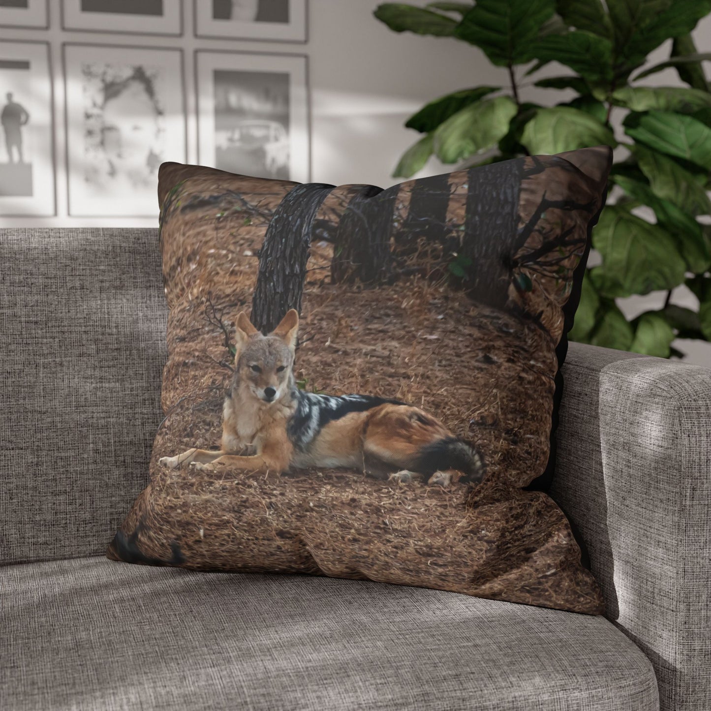 Poly Canvas Pillowcase - Jackal