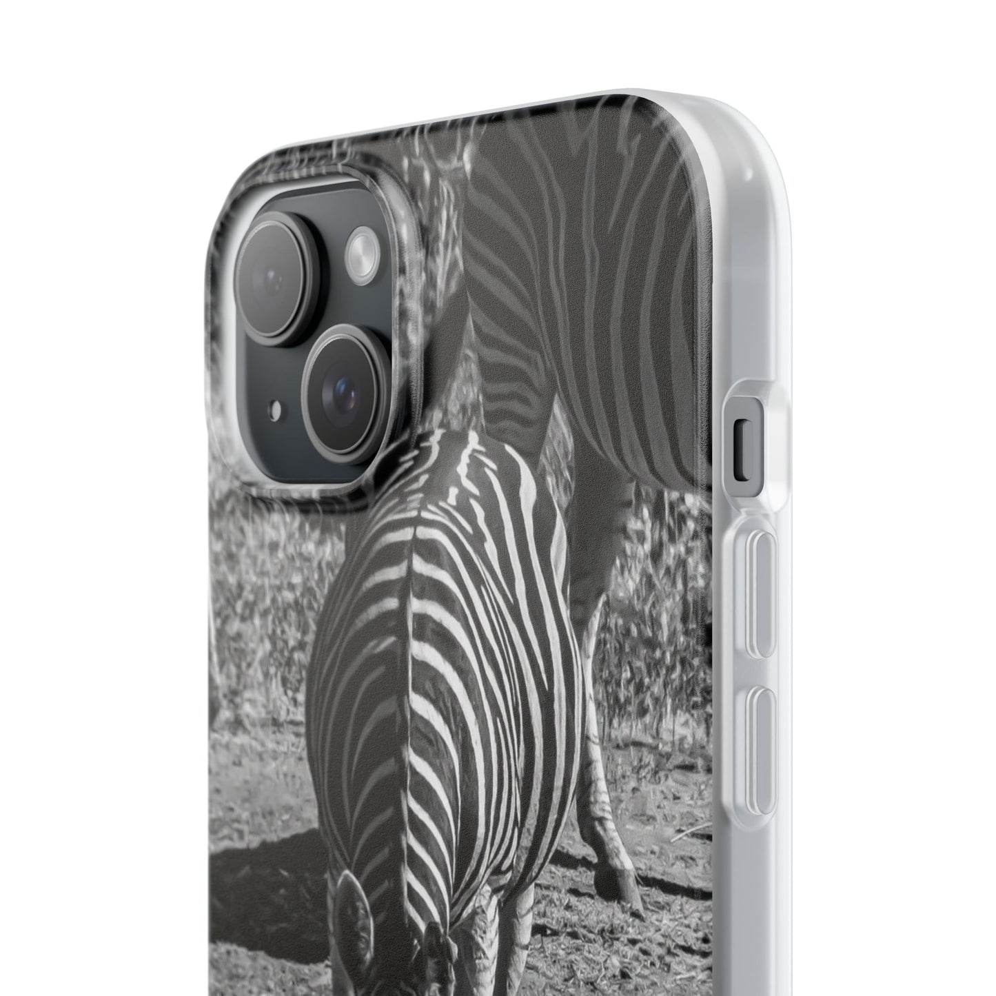 Flexible Zebra Phone Case B&W