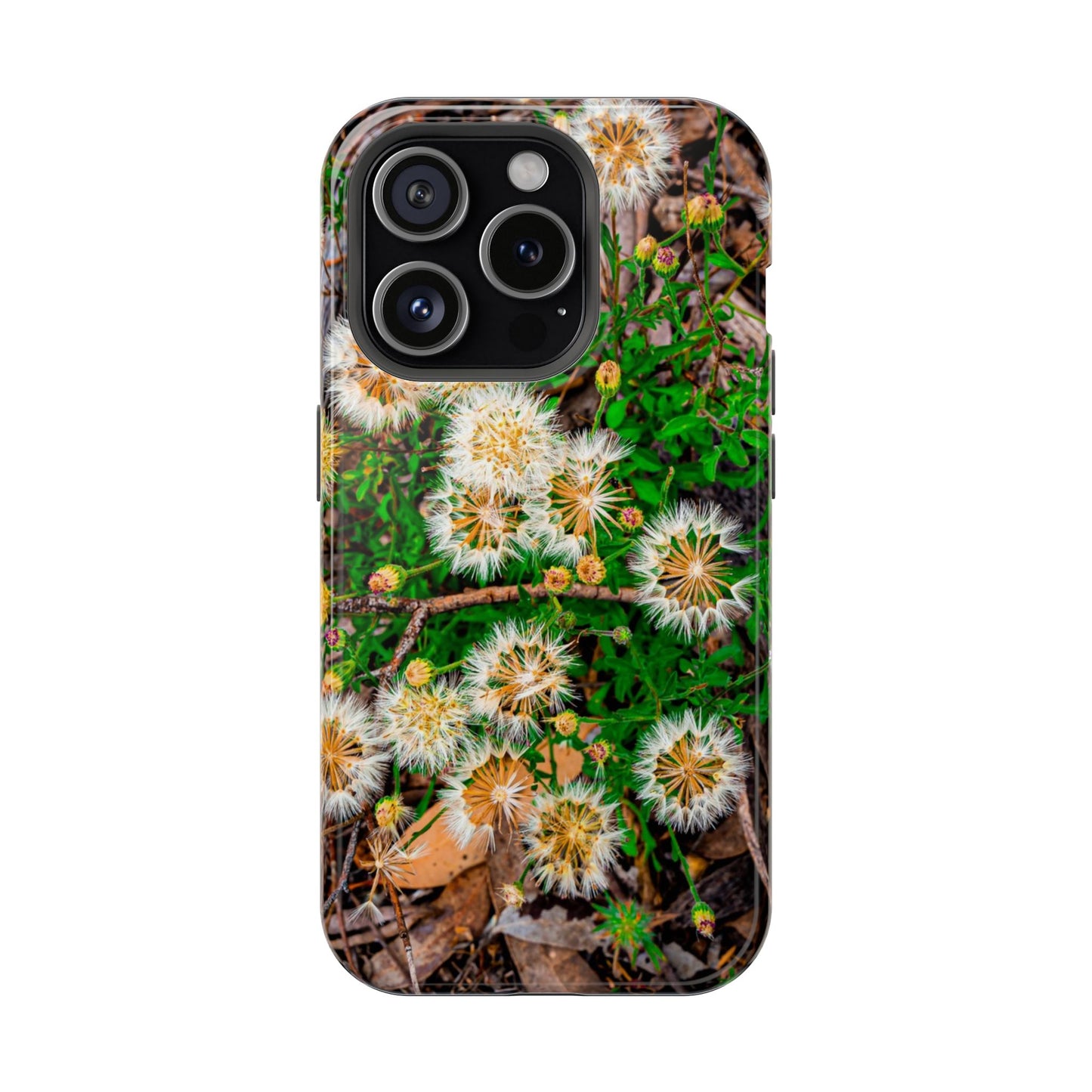 Magnetic Wildflower Phone Case Australia iPhone 15 Pro Glossy