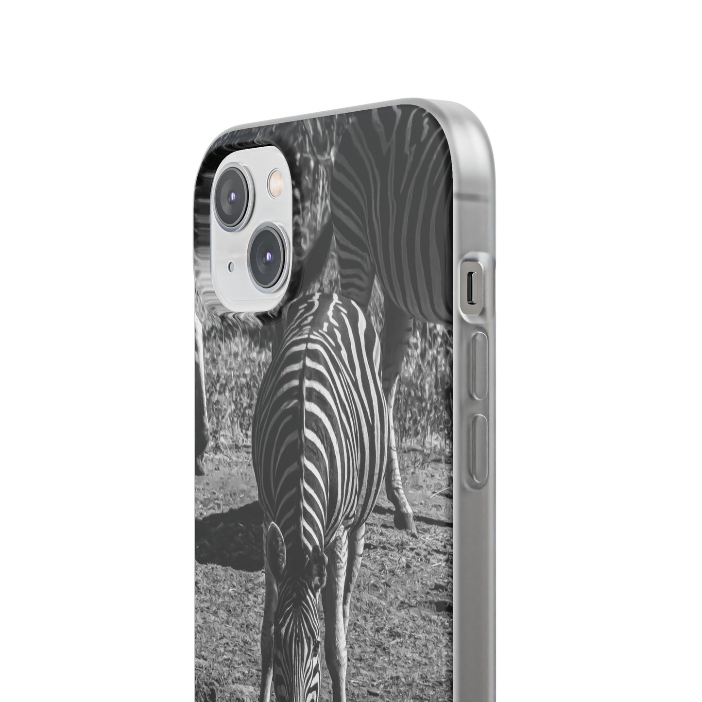 Flexible Zebra Phone Case B&W