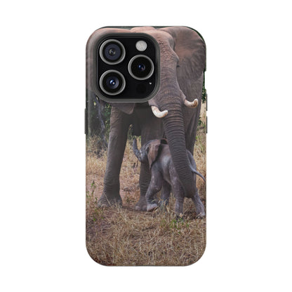 Magsafe® Compatible Tough Cases - Elephant and Baby