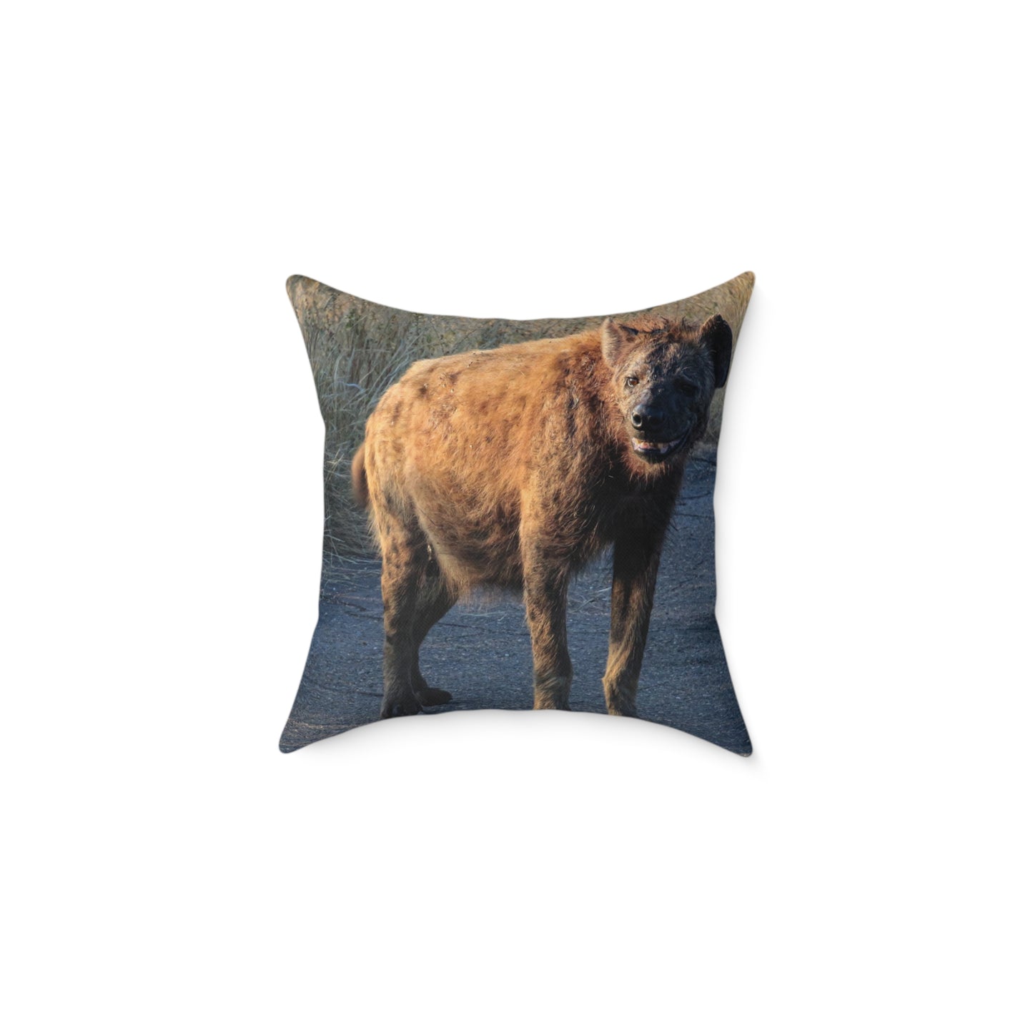 Spotted Hyena Pillow 18" × 18"