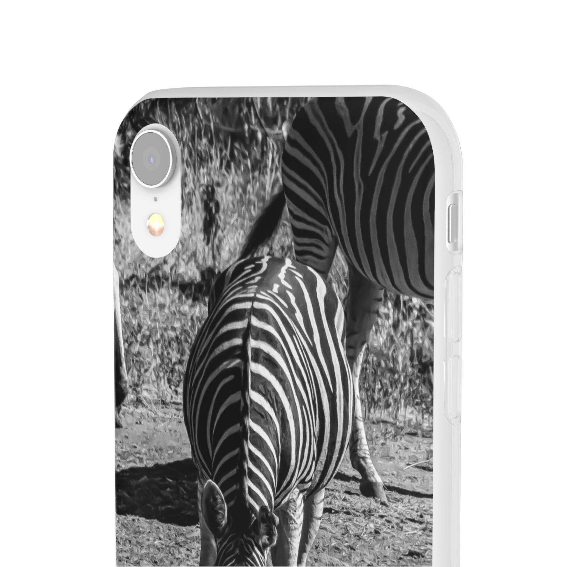 Flexible Zebra Phone Case B&W