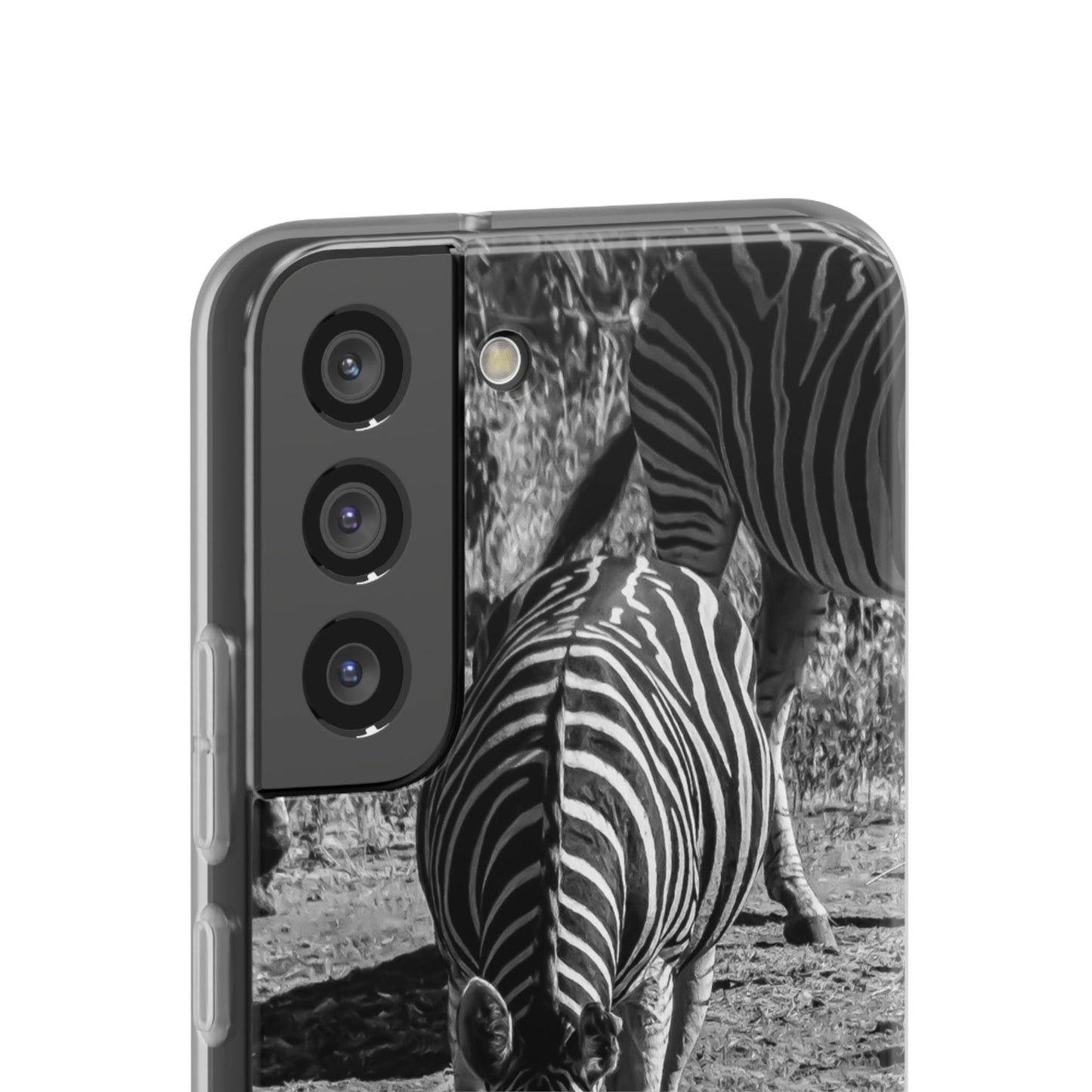 Flexible Zebra Phone Case B&W