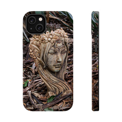 Magsafe® Compatible Tough Cases - Elven Lady Statue iPhone 14 Plus Glossy