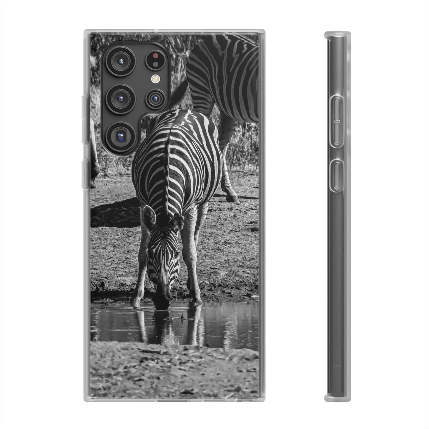 Flexible Zebra Phone Case B&W Samsung Galaxy S22 Ultra