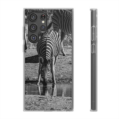 Flexible Zebra Phone Case B&W Samsung Galaxy S22 Ultra