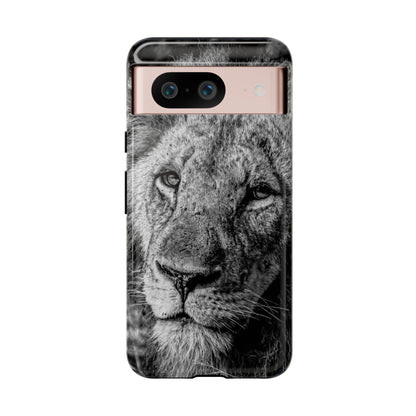 Tough Case - Old Lion B&W Google Pixel 8 Glossy