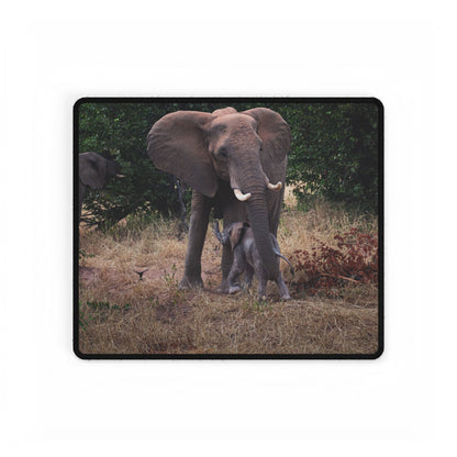 Baby Elephant Desk Mat 14.4" × 12.1"