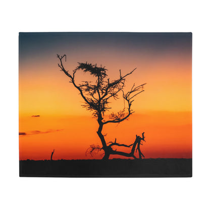 Kalahari Sunset Fleece Blanket 50" × 60"