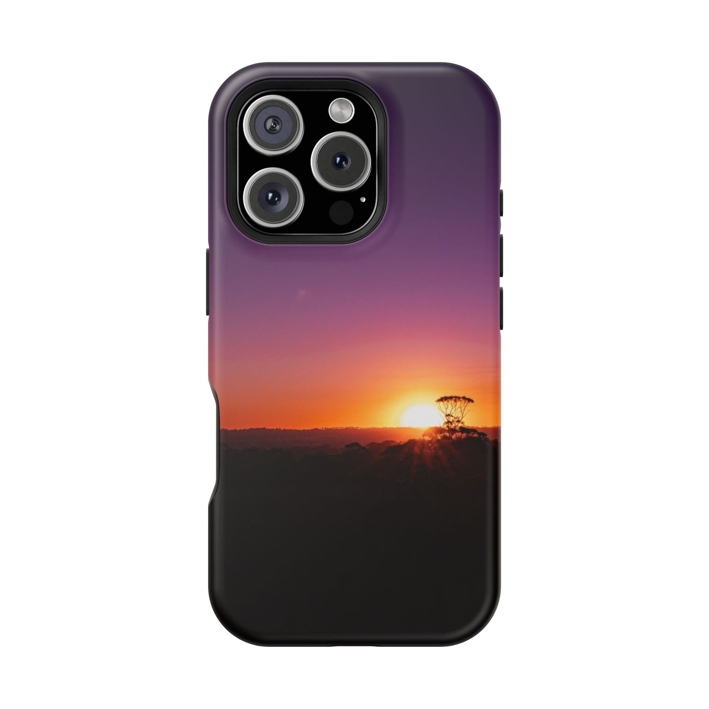 Magsafe® Compatible Tough Cases - Purple Sunset iPhone 16 Pro Matte