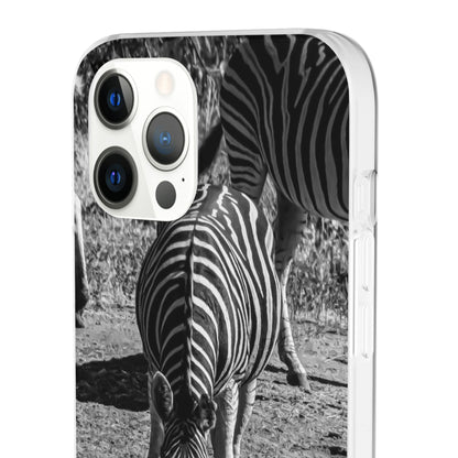 Flexible Zebra Phone Case B&W