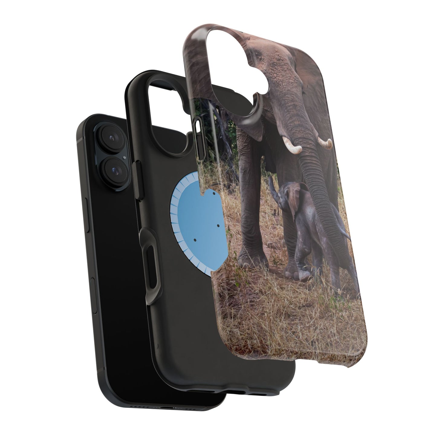Baby Elephant Magsafe Phone Case iPhone 16 Glossy