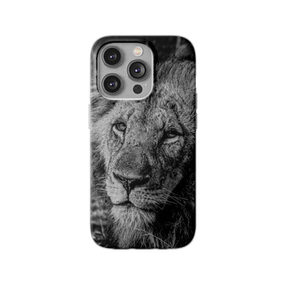 Flexi Cases - Old Lion B&W iPhone 14 Pro