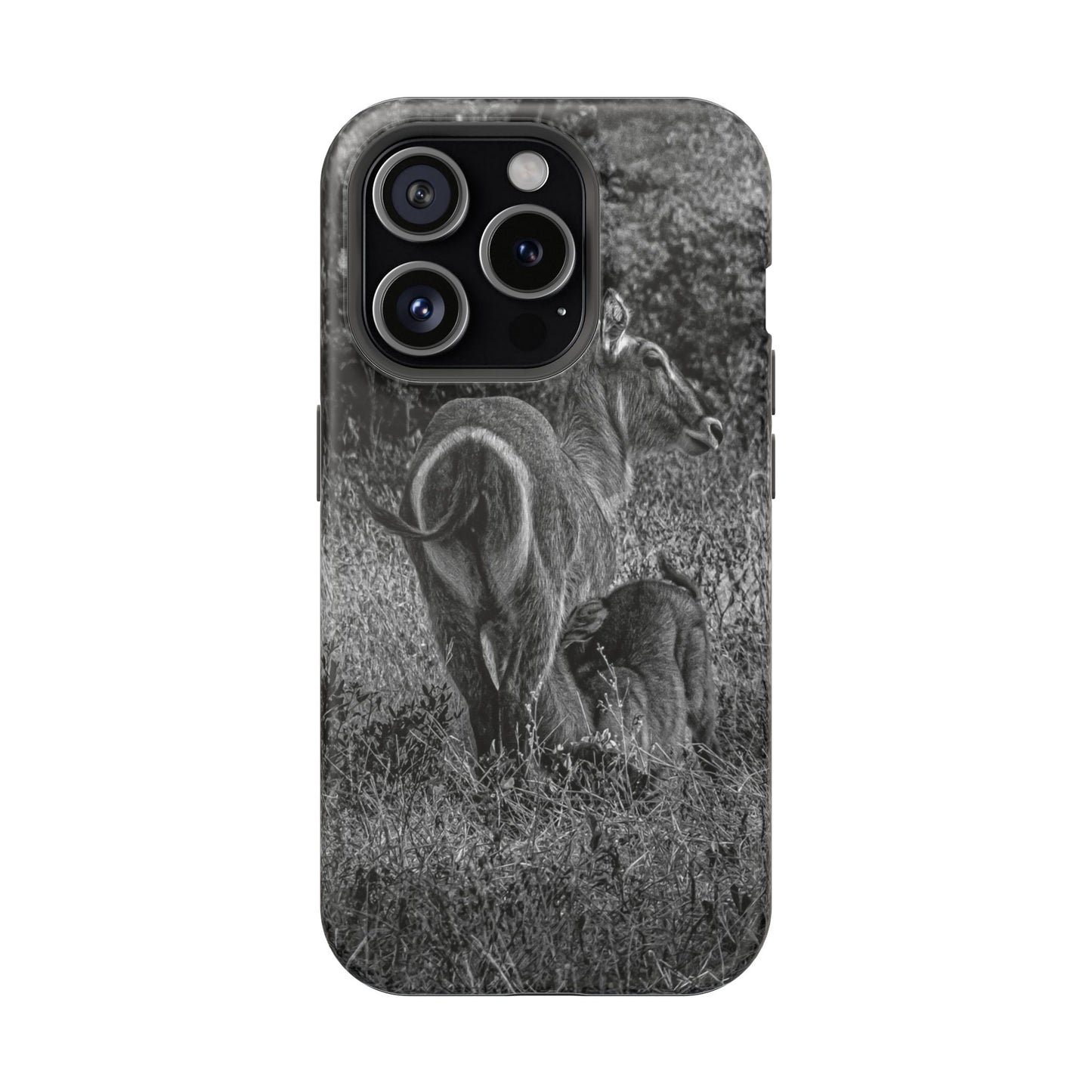 Waterbuck Baby Animal Phone Case - Magsafe B&W iPhone 15 Pro Matte