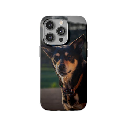 Kelpie Dog Flexi Case iPhone 14 Pro