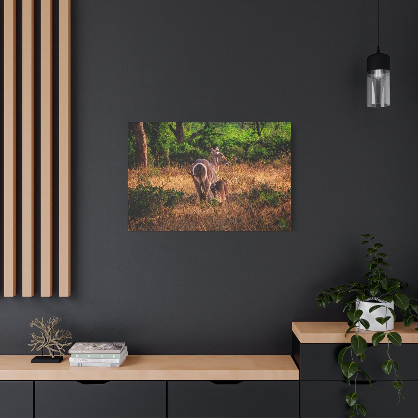 Waterbuck Nature Prints Matte Canvas