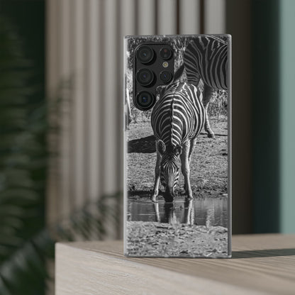 Flexible Zebra Phone Case B&W